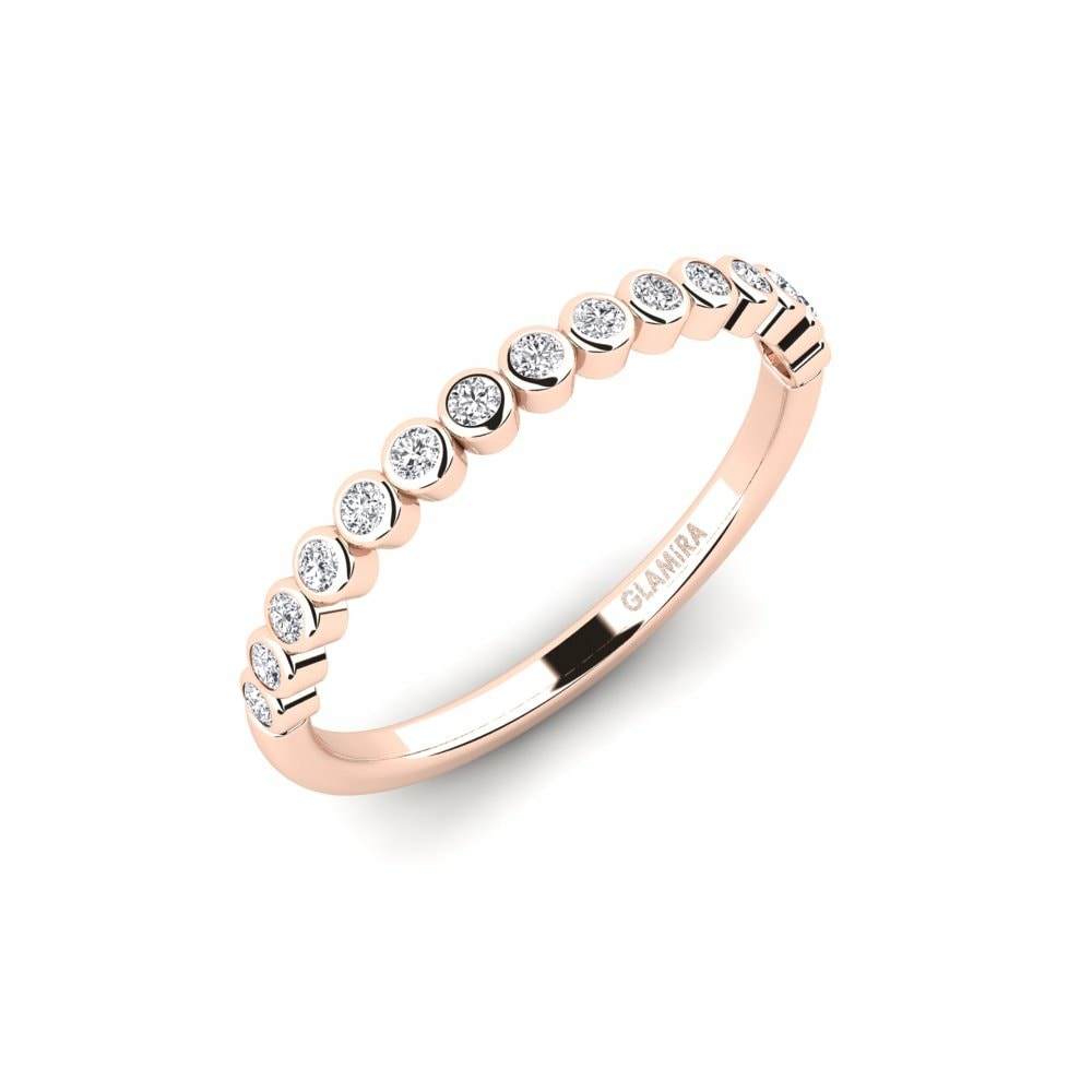 Or rose 14k Diamant Bague Resaixa