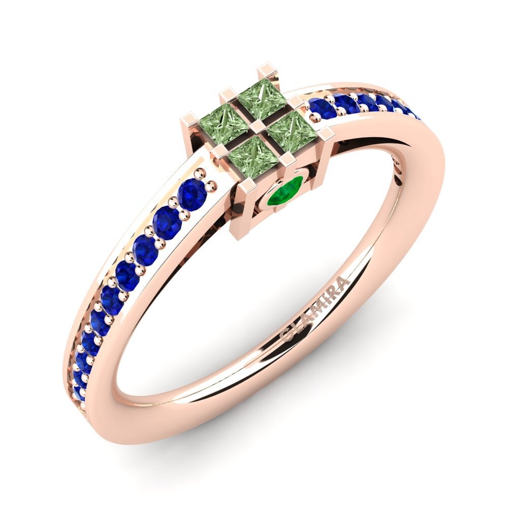 14ct Rose Gold Engagement Ring Resi