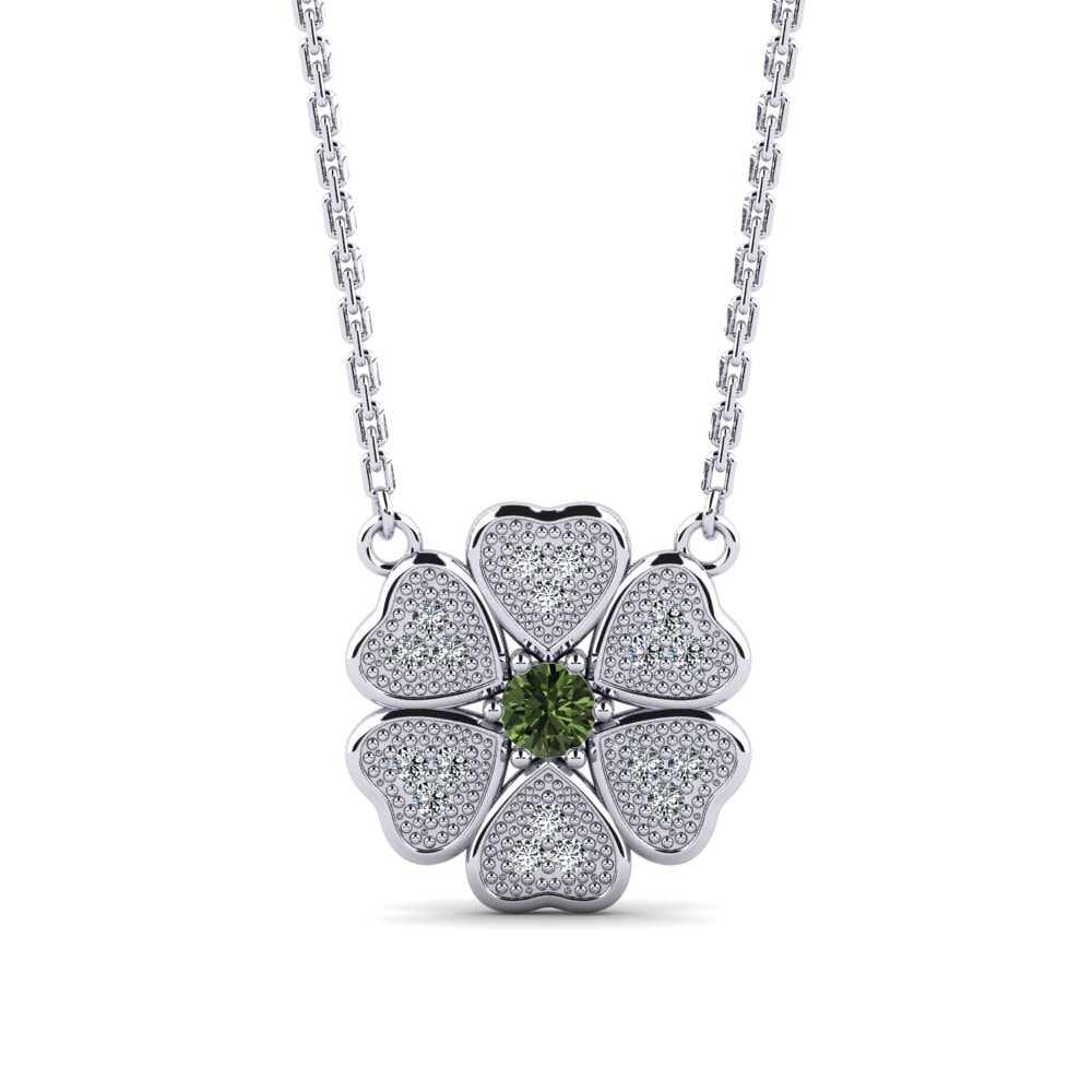 Green Sapphire Women's Necklace Resign