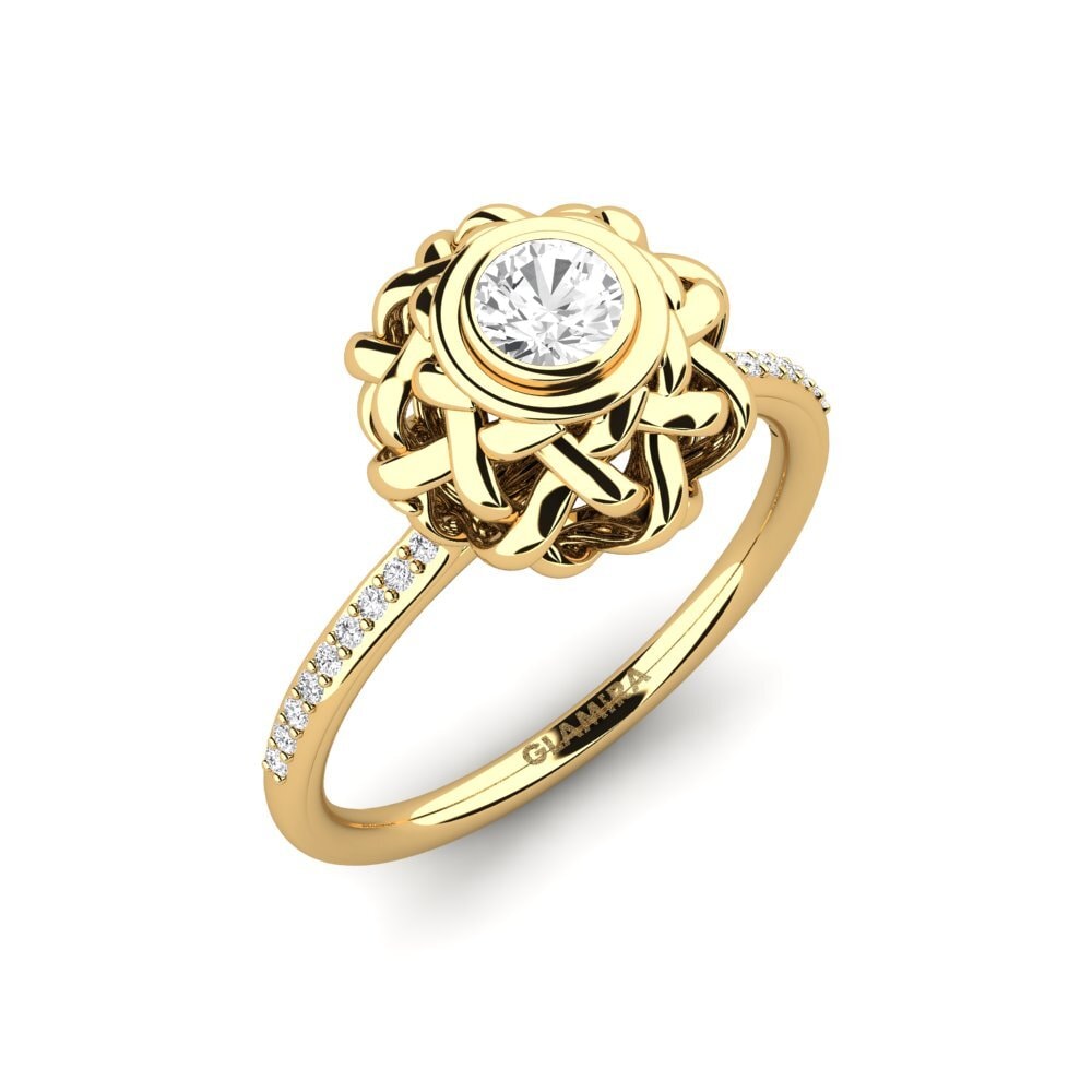 White sapphire Engagement Ring Retha