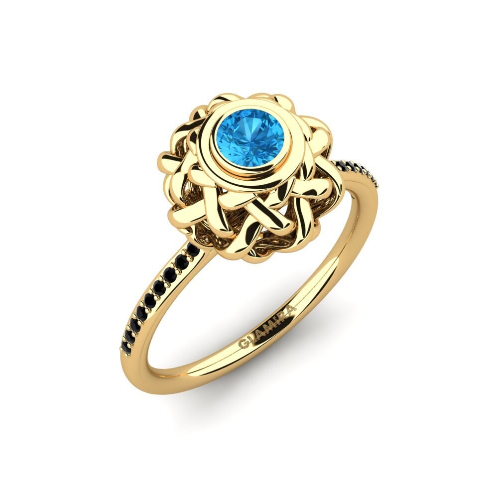 Blue Topaz Engagement Ring Retha