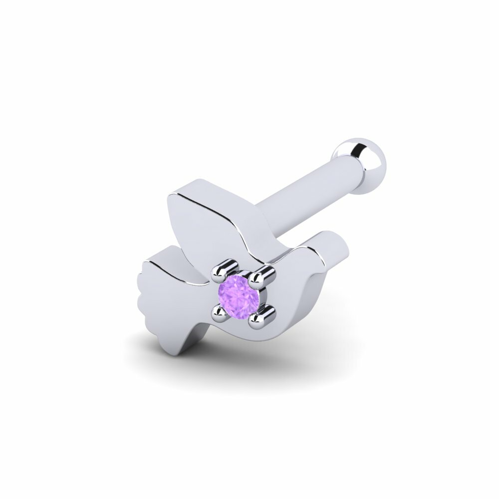Amethist Neus Pin Retracer
