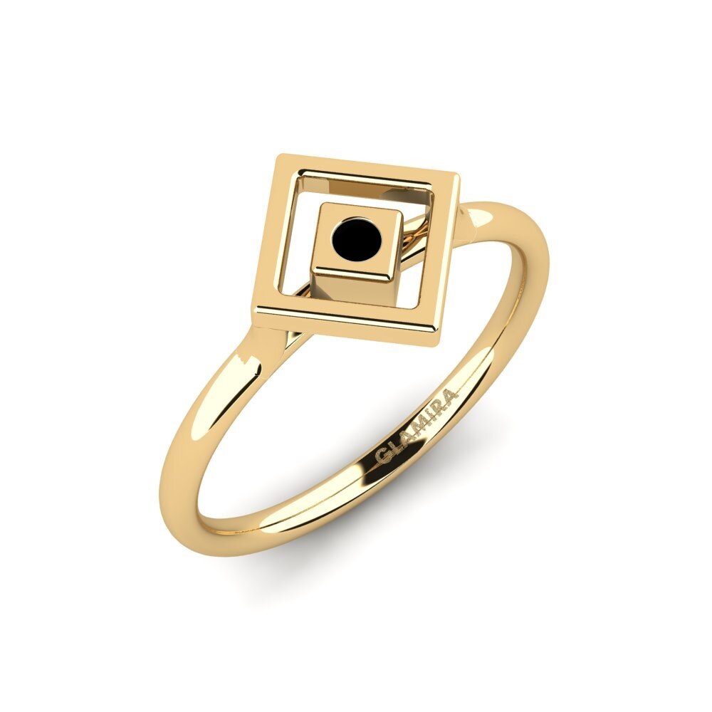 Black Sapphire Engagement Ring Reudot
