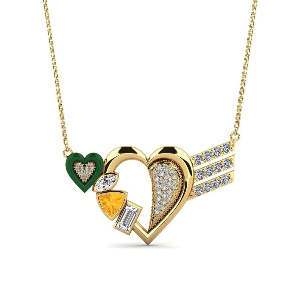 Citrine Women's Necklace Revellove