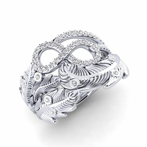 Ring Reveuse 925 Silver & White Sapphire