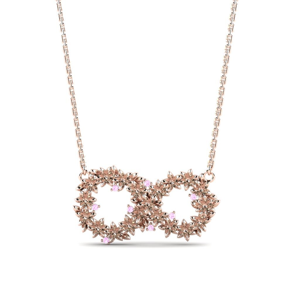 Zafiro Rosado Collar de Mujer Reviens