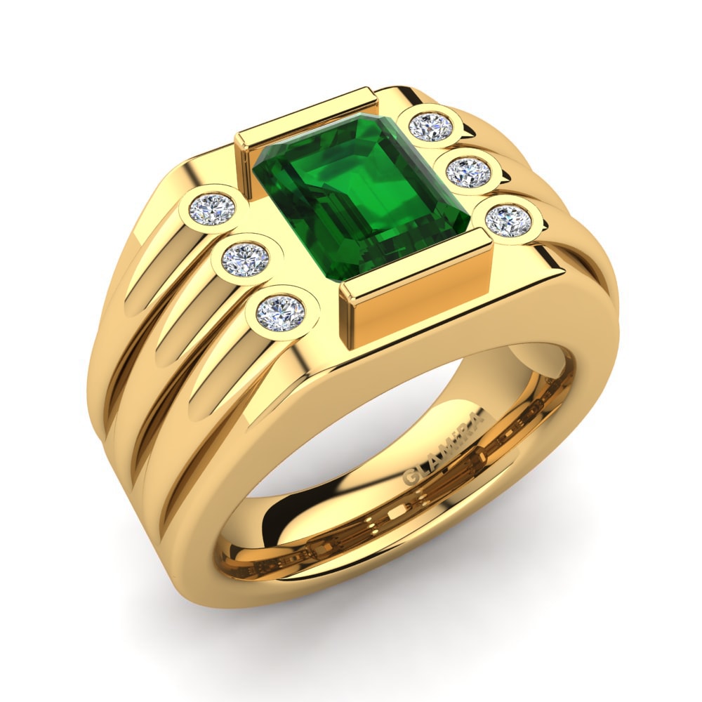 Emerald Men's Ring Reyes