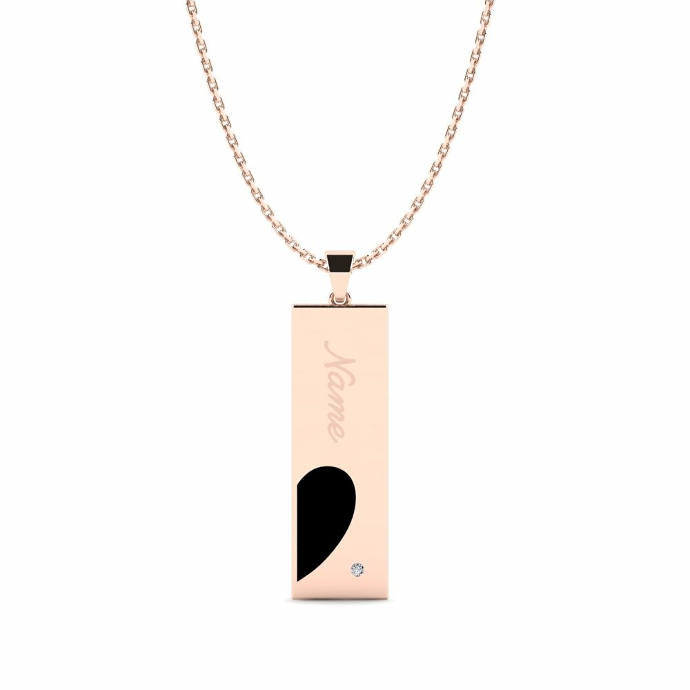 Vàng Hồng 18K Đá Zirconia Mặt dây chuyền nữ Rezarta Women