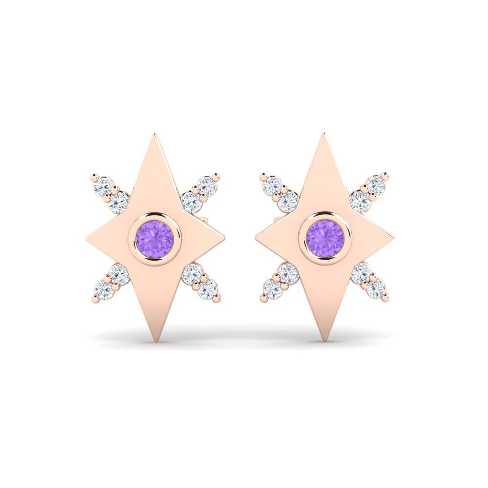 Amethyst Women's Earring Rhea