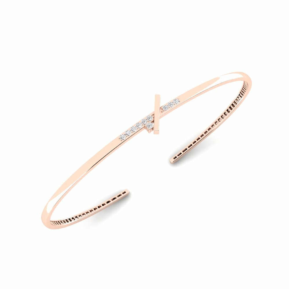 14K Rood Goud Handpalm Armband Rhythm