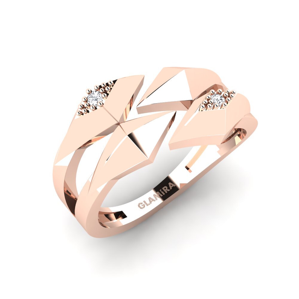 Oro Rosso 585 Anello Rieky
