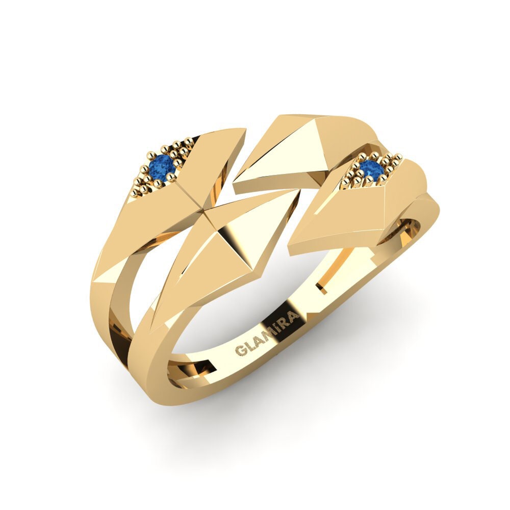 Dark Blue Zirconia Ring Rieky