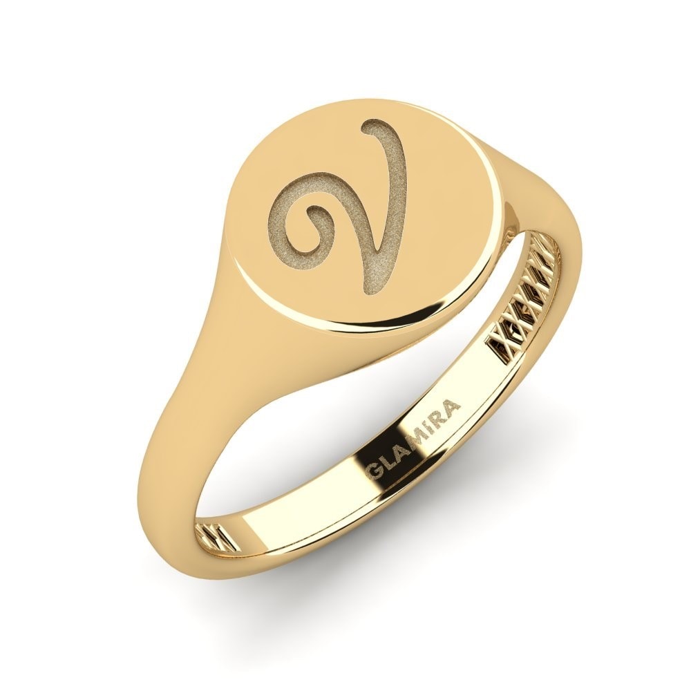 Anello Uomo Oro Giallo 10K Con Diamante – Segno Zodiacale Toro – Mignolo 14mm