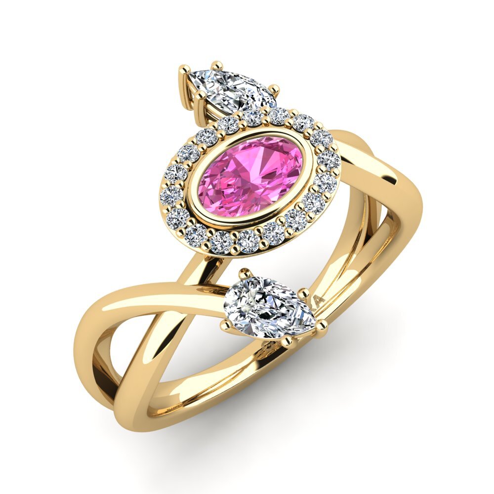 Pink Topaz Women's Ring Rigotlas