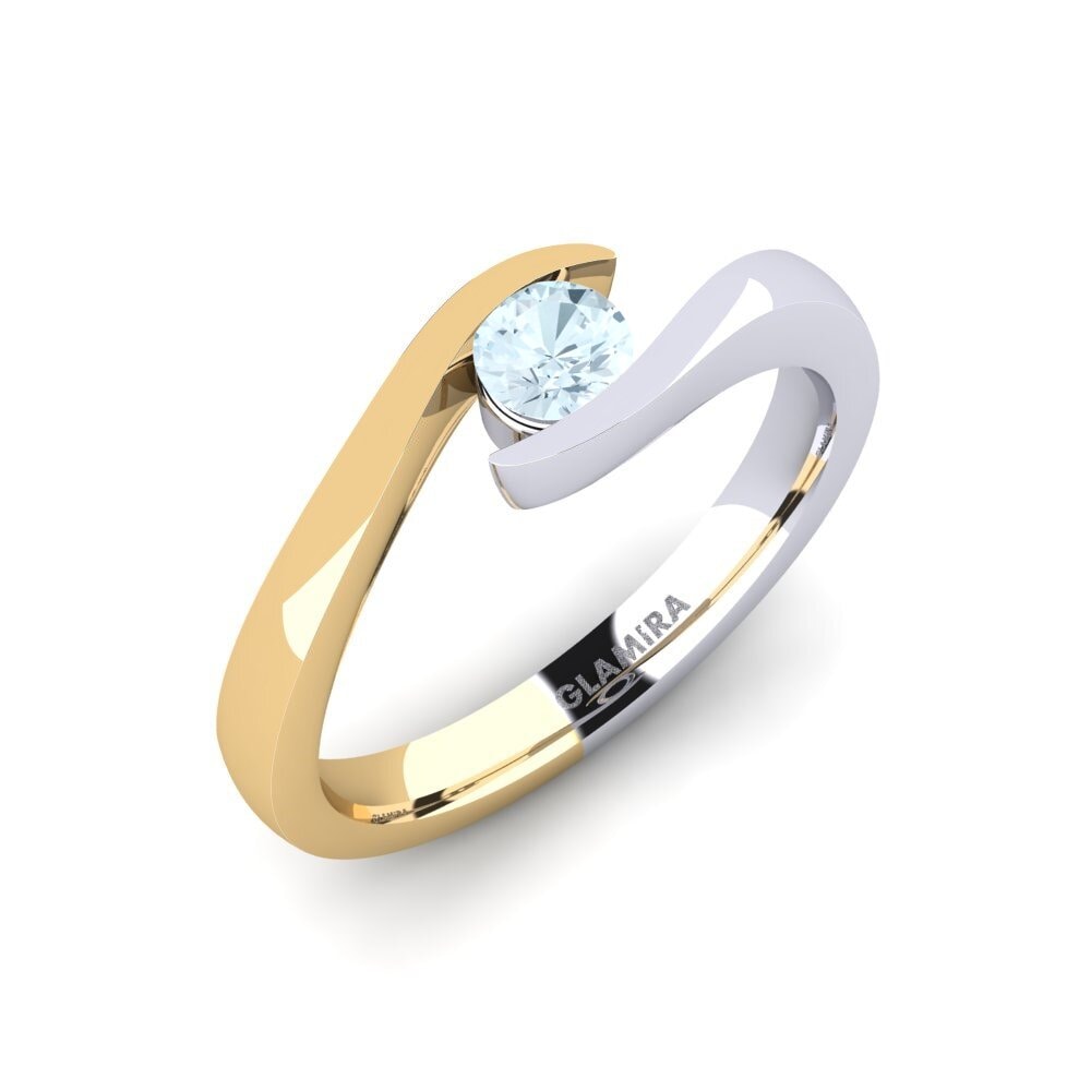 14ct White / Yellow Gold Engagement Ring Tonia 0.25 crt