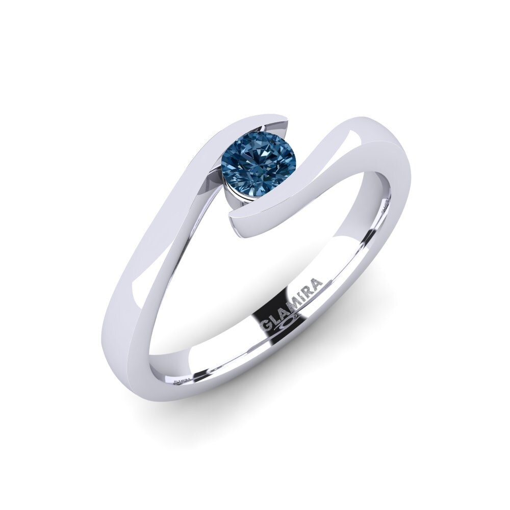 Blue Diamond Engagement Ring Tonia 0.25 crt