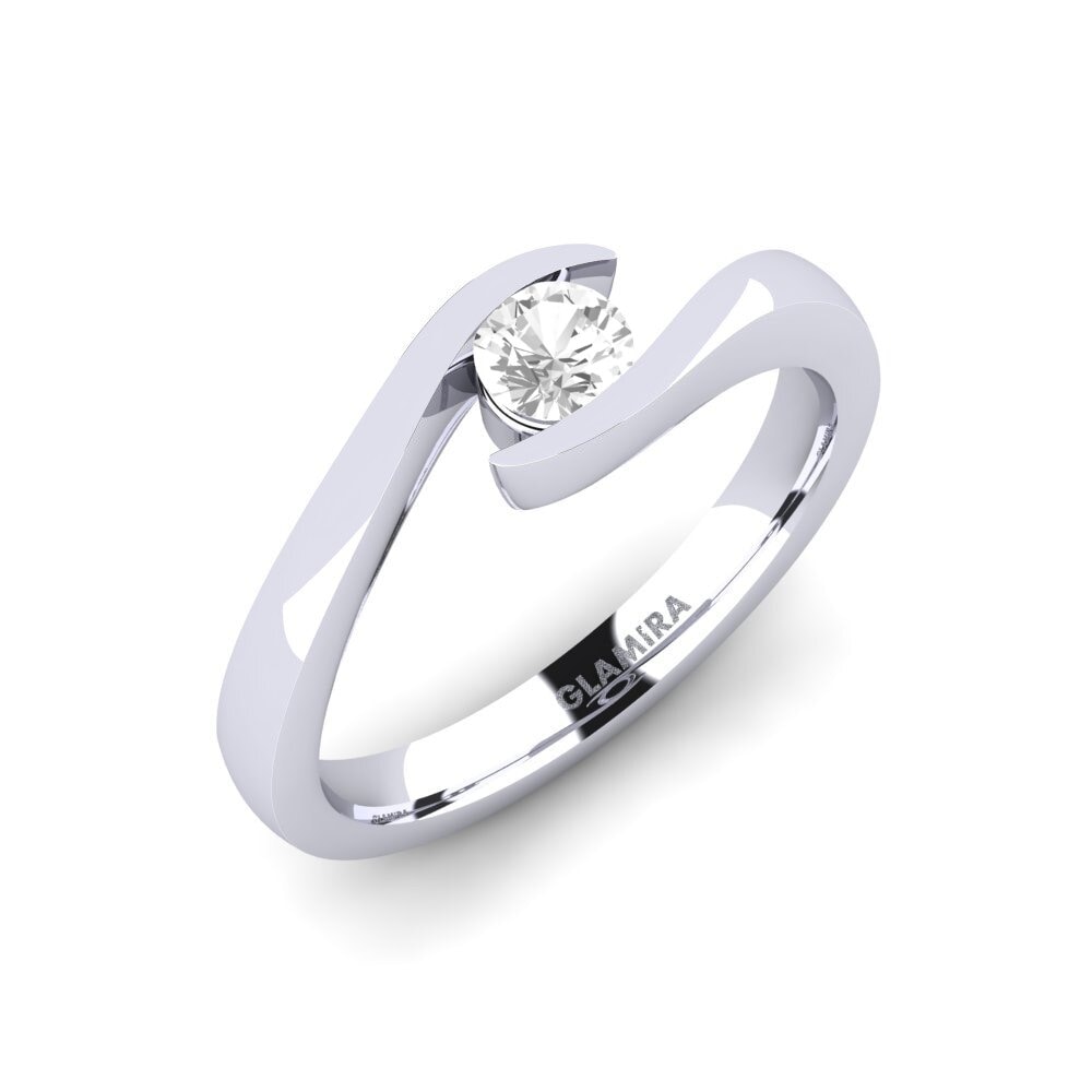Saphir Blanc Bague de fiançailles Tonia 0.25 crt