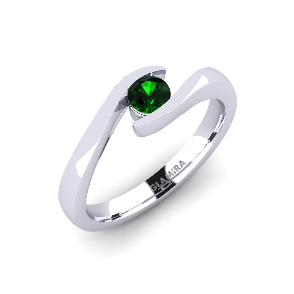 Tourmaline Verte Bague de fiançailles Tonia 0.25 crt