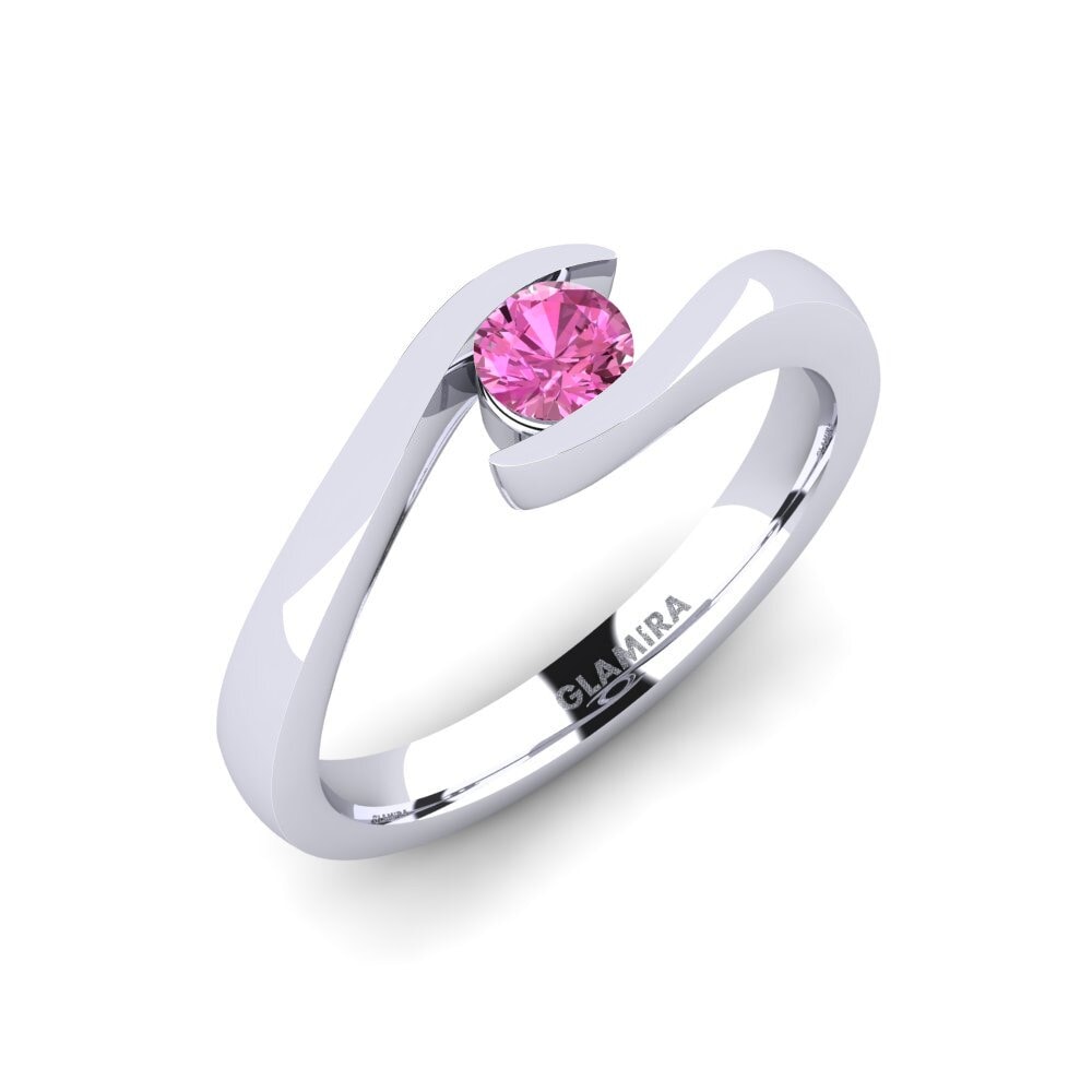 Pink Topaz Engagement Ring Tonia 0.25 crt
