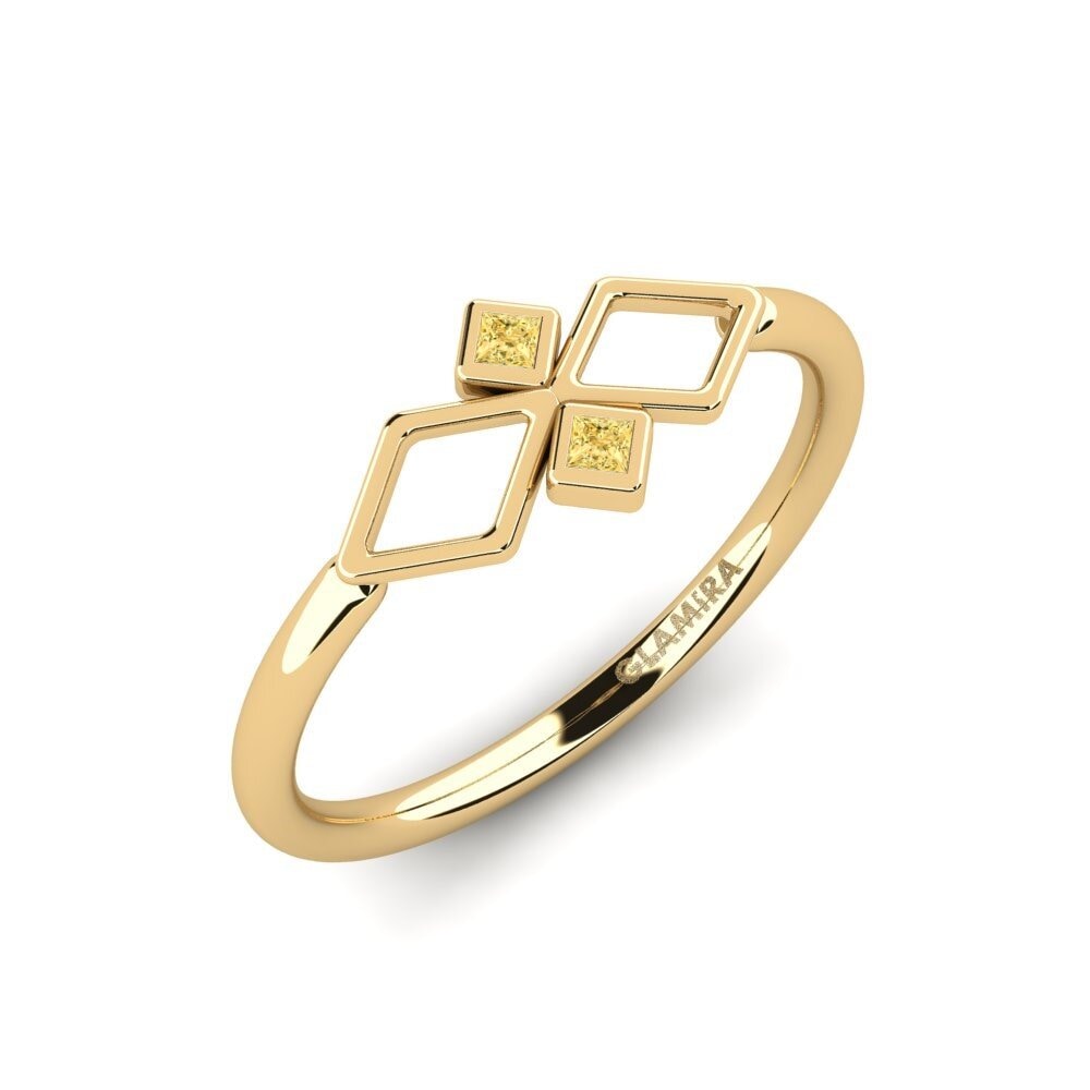 Yellow Diamond Ring Ringes