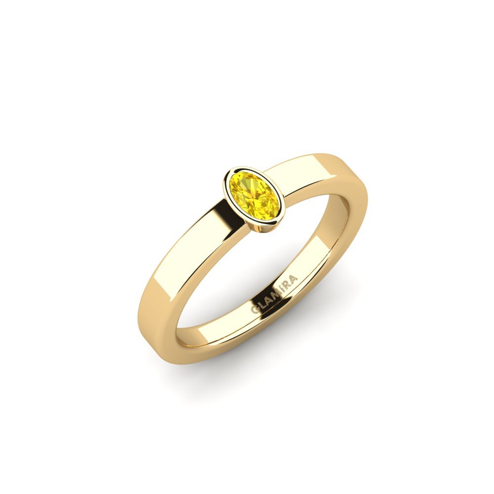 Yellow Sapphire Engagement Ring Ringov