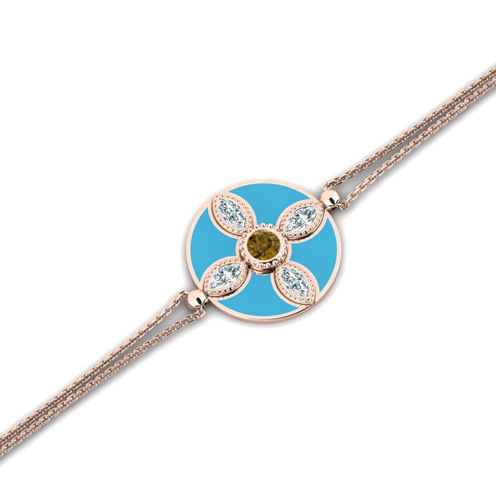 Brown Zircon Women's Bracelet Rino