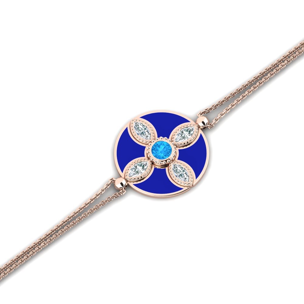 Blue Topaz Women's Bracelet Rino