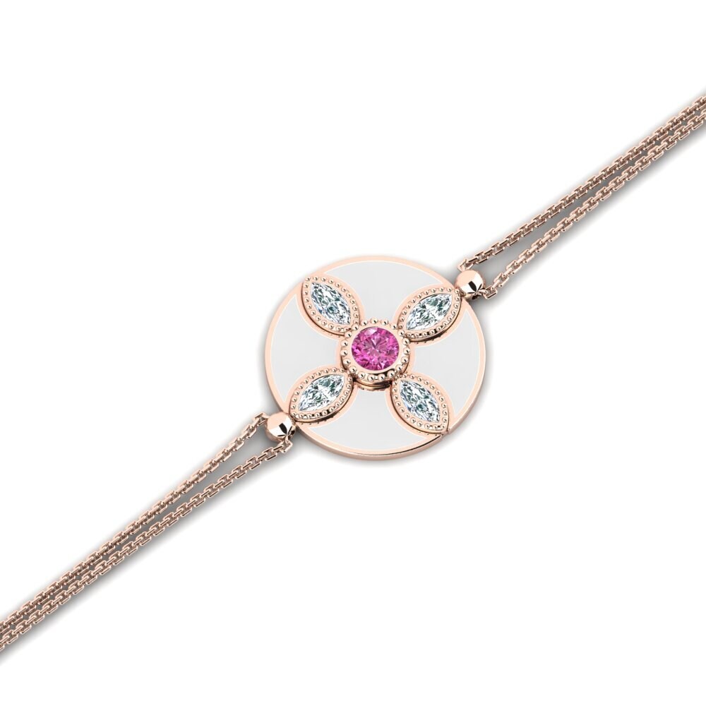 Pink Topaz Women's Bracelet Rino