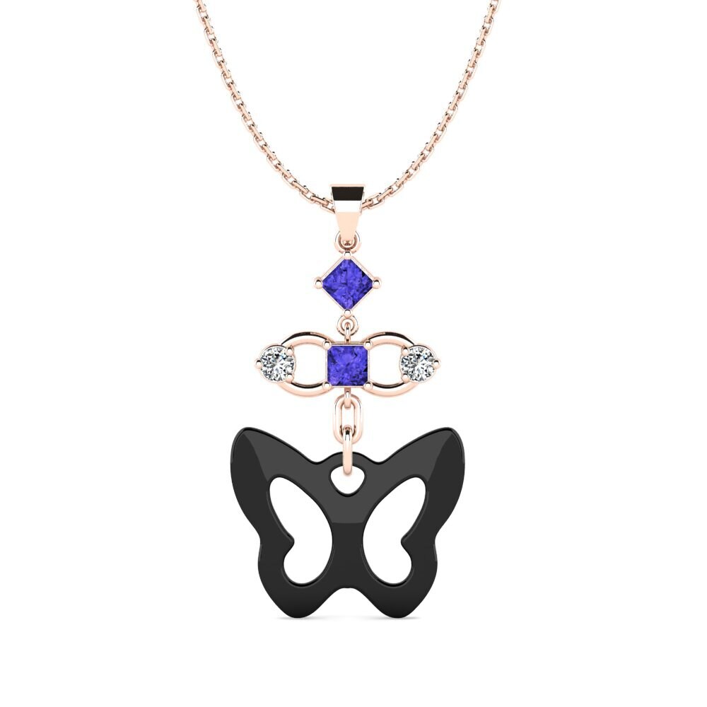 9ct Rose Gold Tanzanite Women's Pendant Riolus