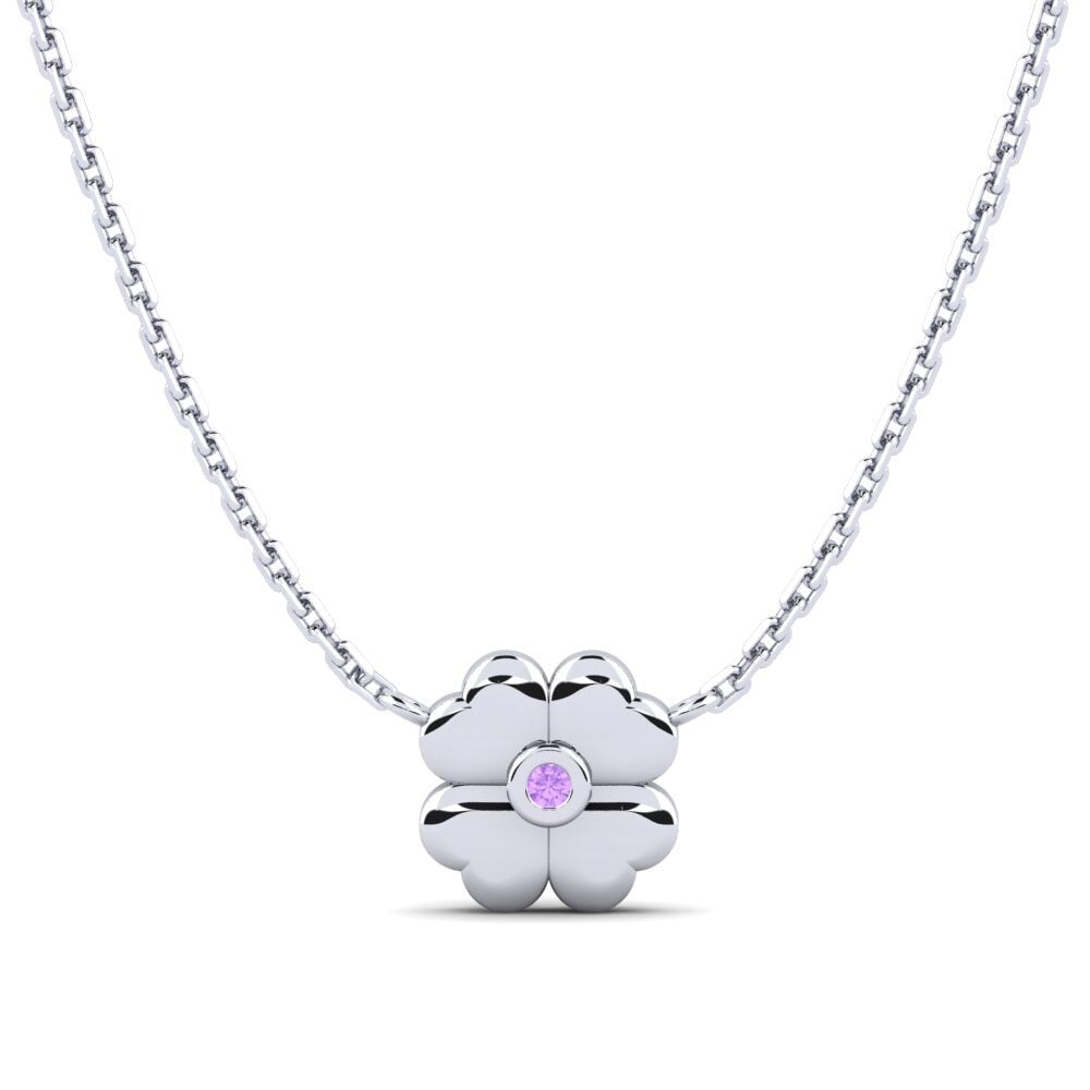 Paladio 950 Amatista Collar para Niño Rionnag