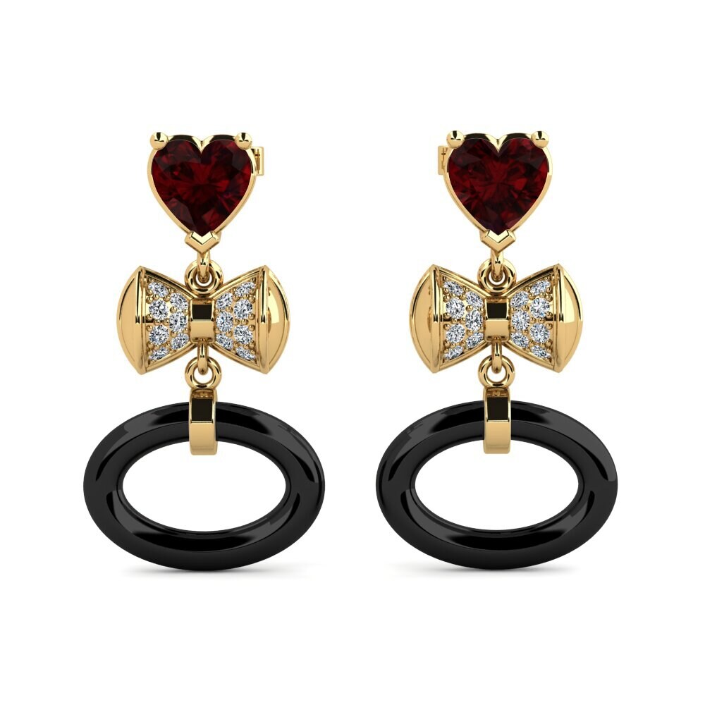 Heart Garnet Women's Earring Ritas