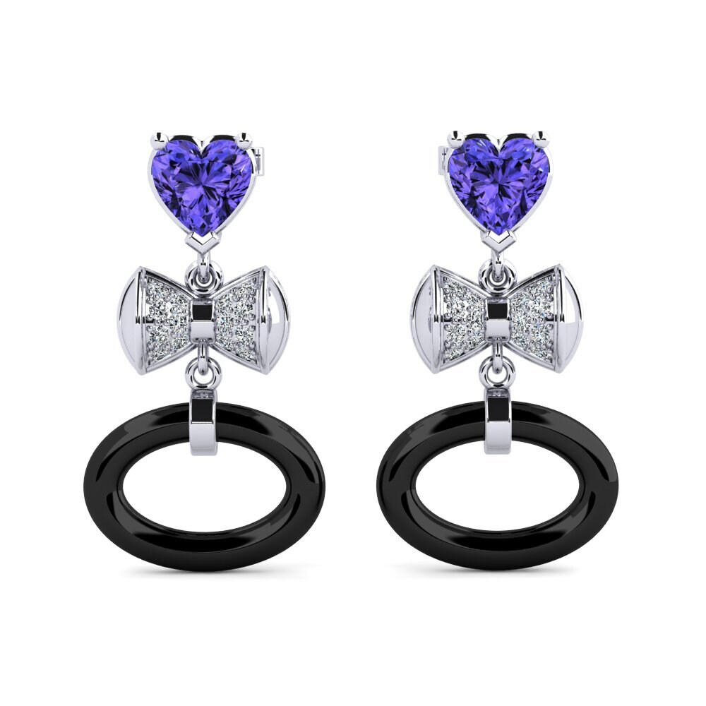 White Silver Tanzanite Women's Earring Ritas