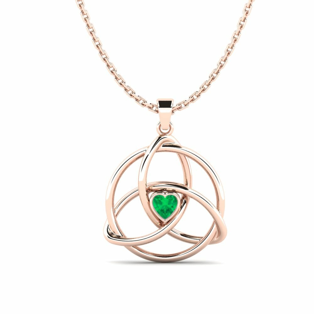 18K Rood Goud Dames Hanger Rivmaf