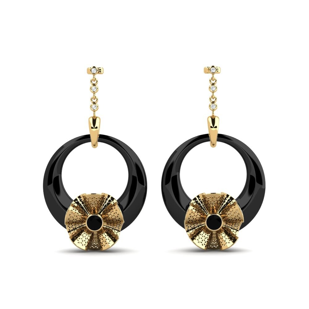 Black Onyx Women's Earring Rizo