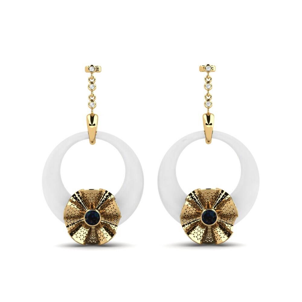 Black Opal Women's Earring Rizo