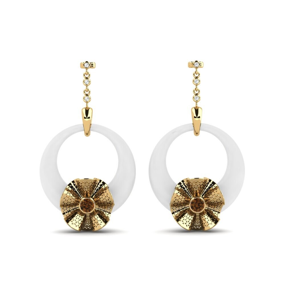 Brown Zircon Women's Earring Rizo