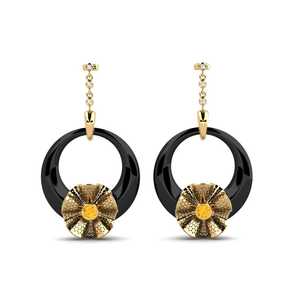 Citrine Women's Earring Rizo