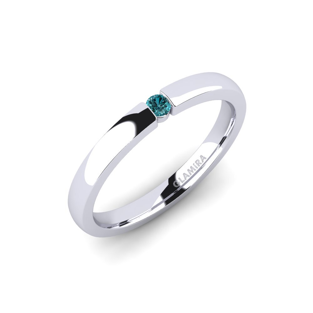 Blue Diamond Engagement Ring Lissy 0.05crt