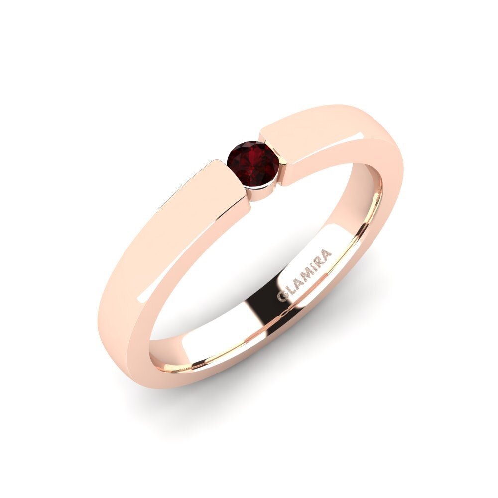 red-750 garnet Anel de Noivado Lissy