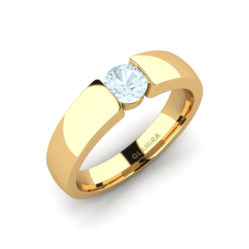 Or Jaune 14k Bague de fiançailles Lissy 0.5crt