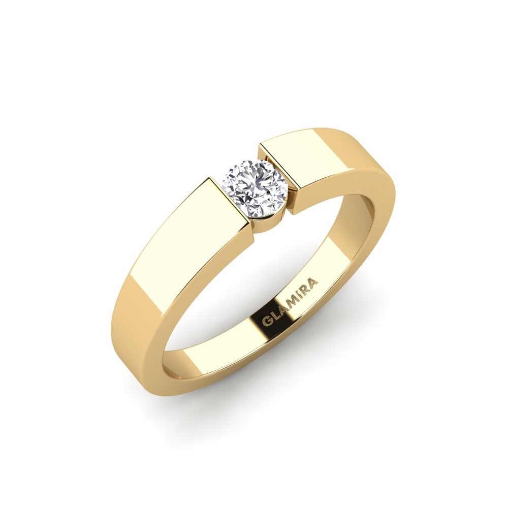14ct Yellow Gold Engagement Ring Nature 0.25 crt