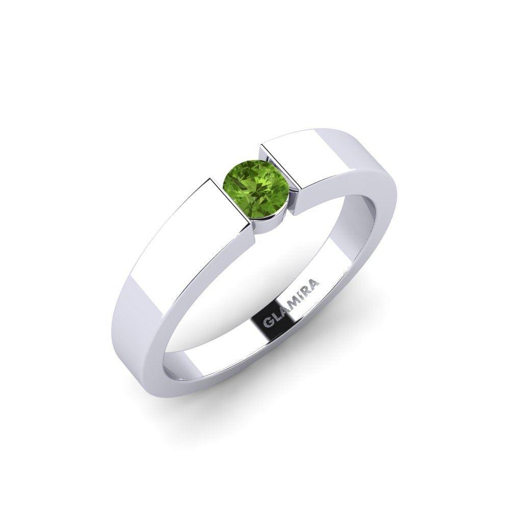 Peridot Engagement Ring Nature 0.25 crt