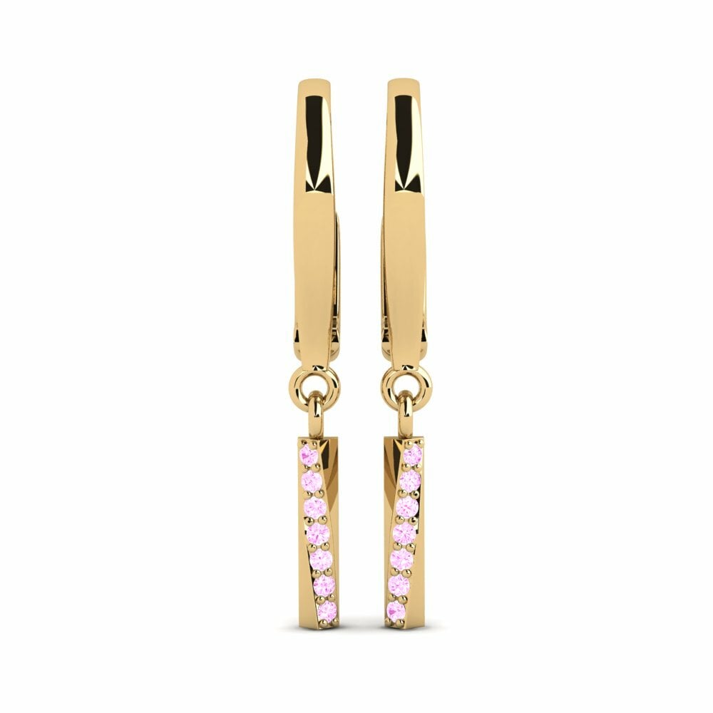 Saphir Rose Boucle d'oreille femme Robah