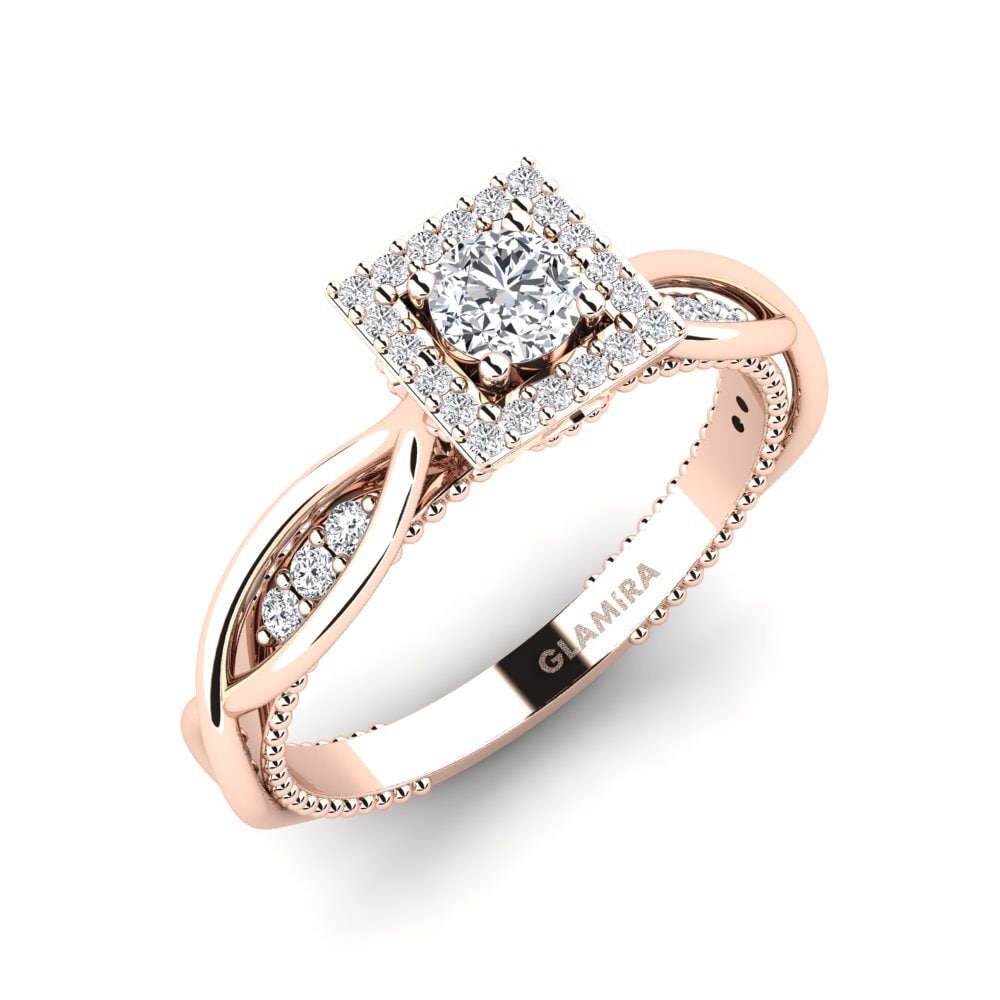 Or rose 585 Bague de fiançailles Robettina