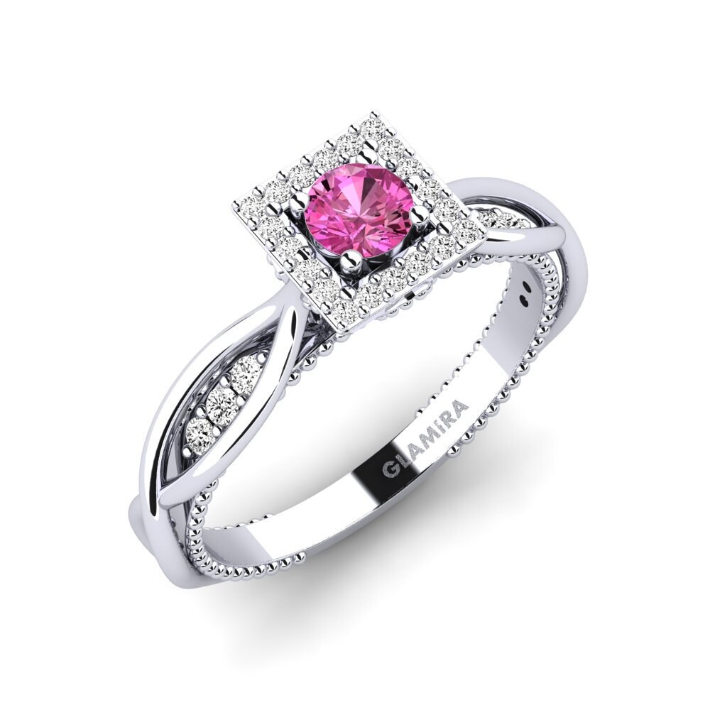 Pink Topaz Engagement Ring Robettina