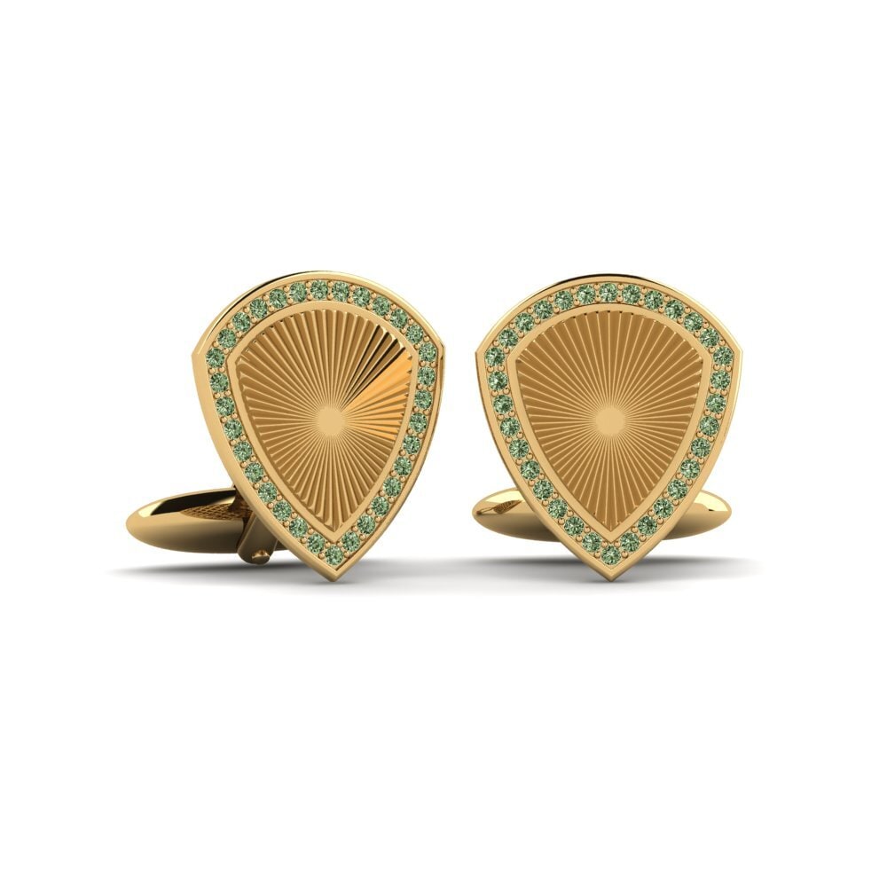 Green Diamond Cufflink Robi