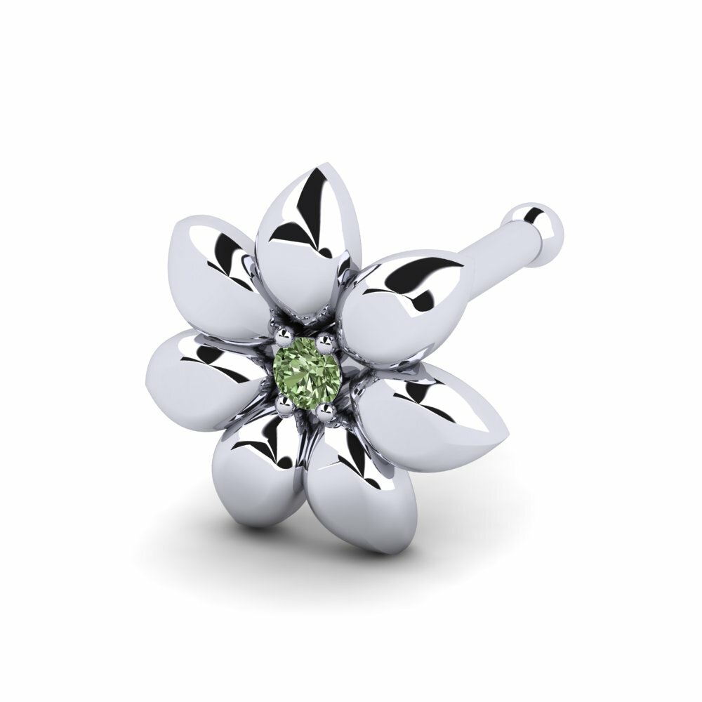 Groene Diamant Neus Pin Rodolfo