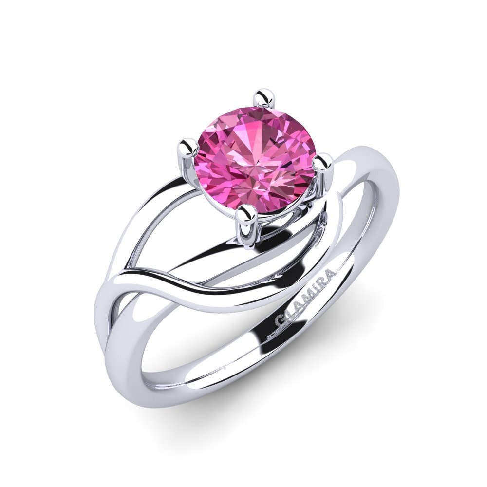 Topaze Rose Bague de fiançailles Roisina