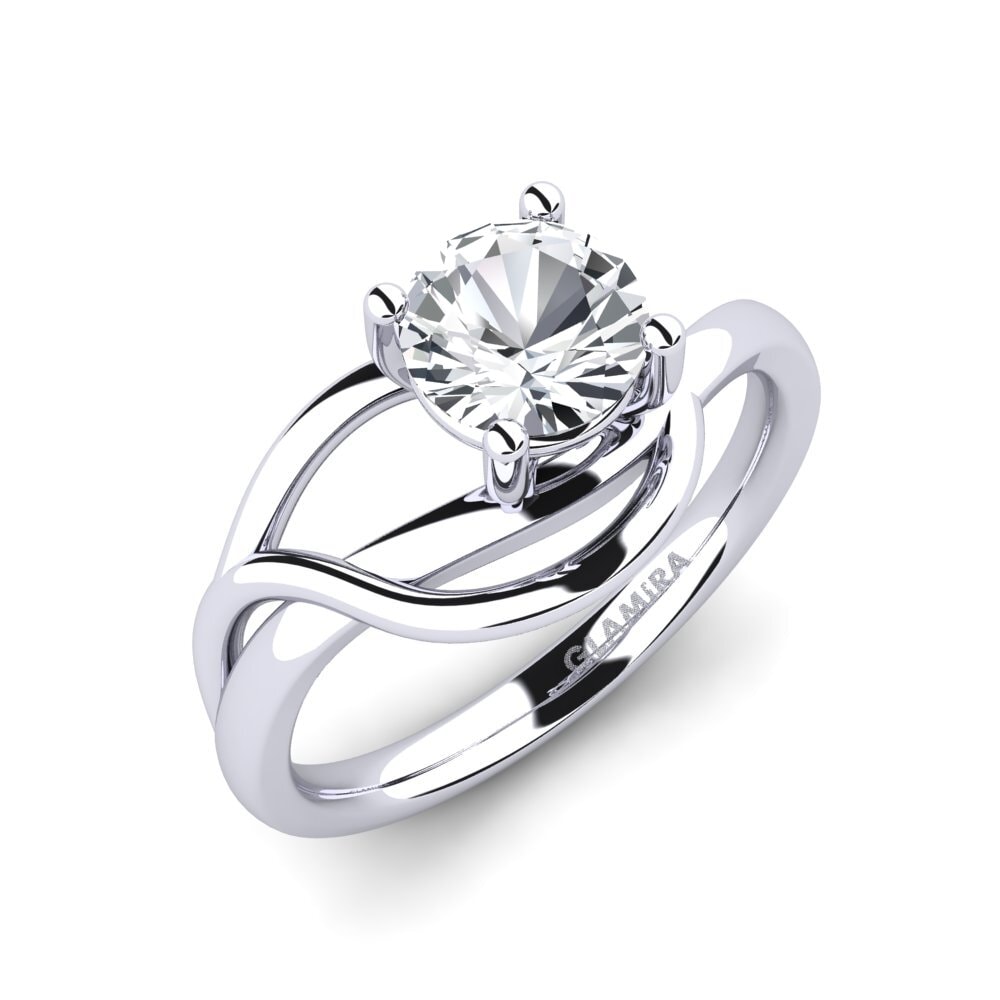 White Zircon Engagement Ring Roisina