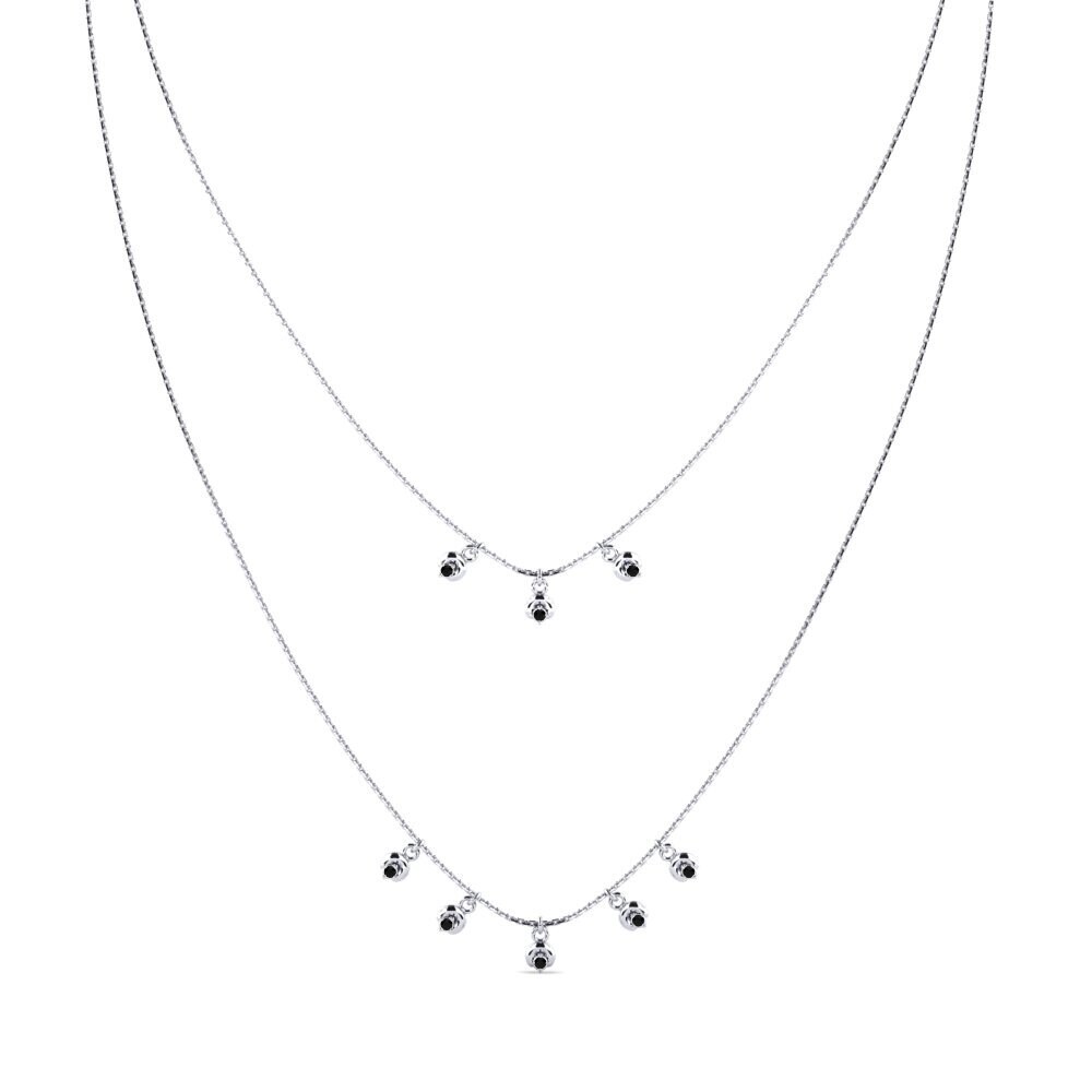 Ónix Negro Collar de Mujer Rometta